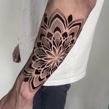 mandala tätoveering