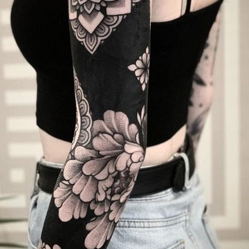 mandala tätoveering