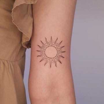 sun tattoo