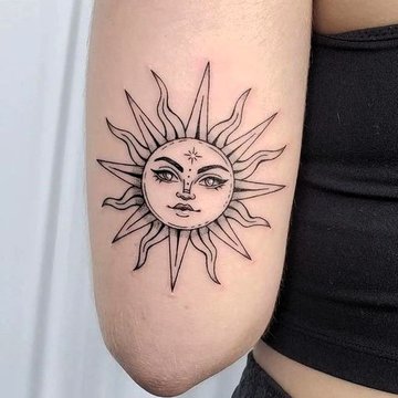 sun tattoo