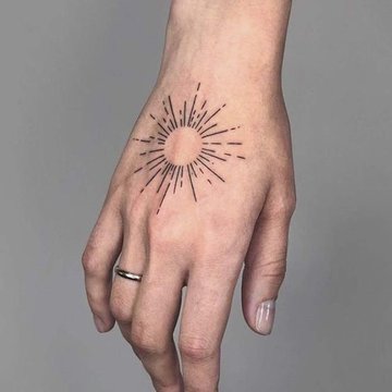 sun tattoo