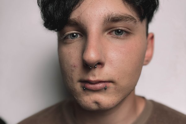 lip piercing